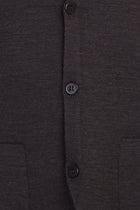 Açık Antrasit Slim Fit Dar Kesim Yünlü Triko Hırka