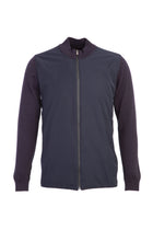 Orta Lacivert Fermuarlı Regular Fit Triko/Mont