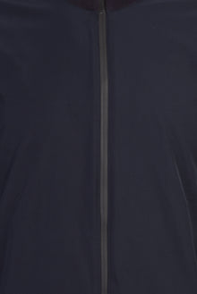Orta Lacivert Fermuarlı Regular Fit Triko/Mont