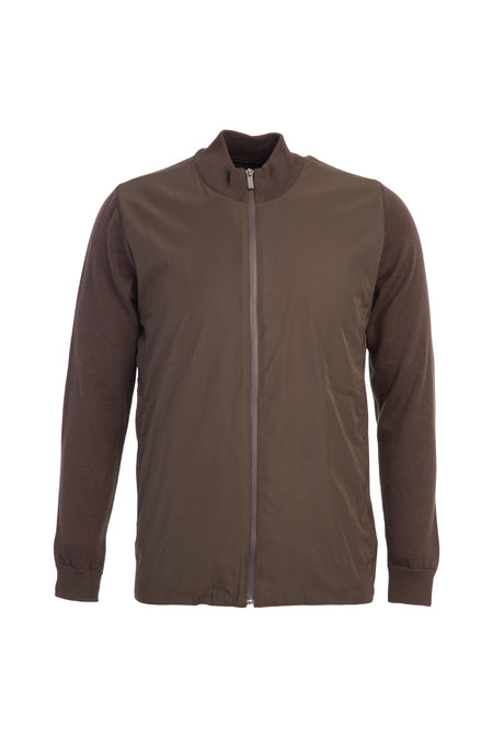 Nefti Fermuarlı Regular Fit Triko/Mont