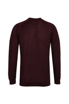 Açık Bordo Polo Yaka Regular Fit Yünlü Desenli Triko Kazak