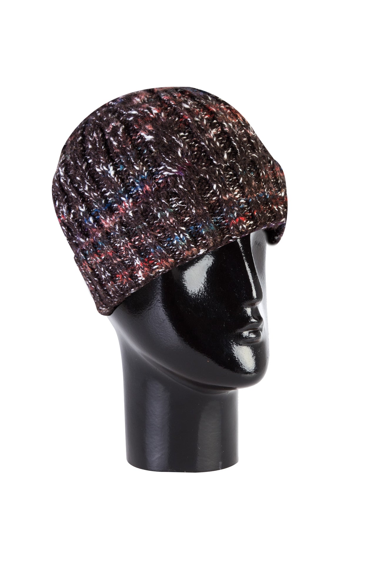 Koyu Kahve Desenli Bere