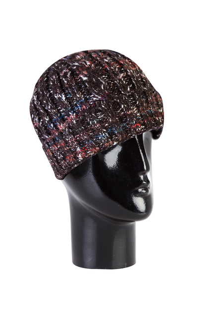 Koyu Kahve Desenli Bere