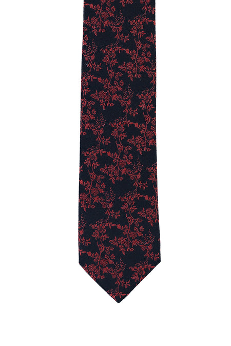 Açık Kırmızı Desenli Kravat