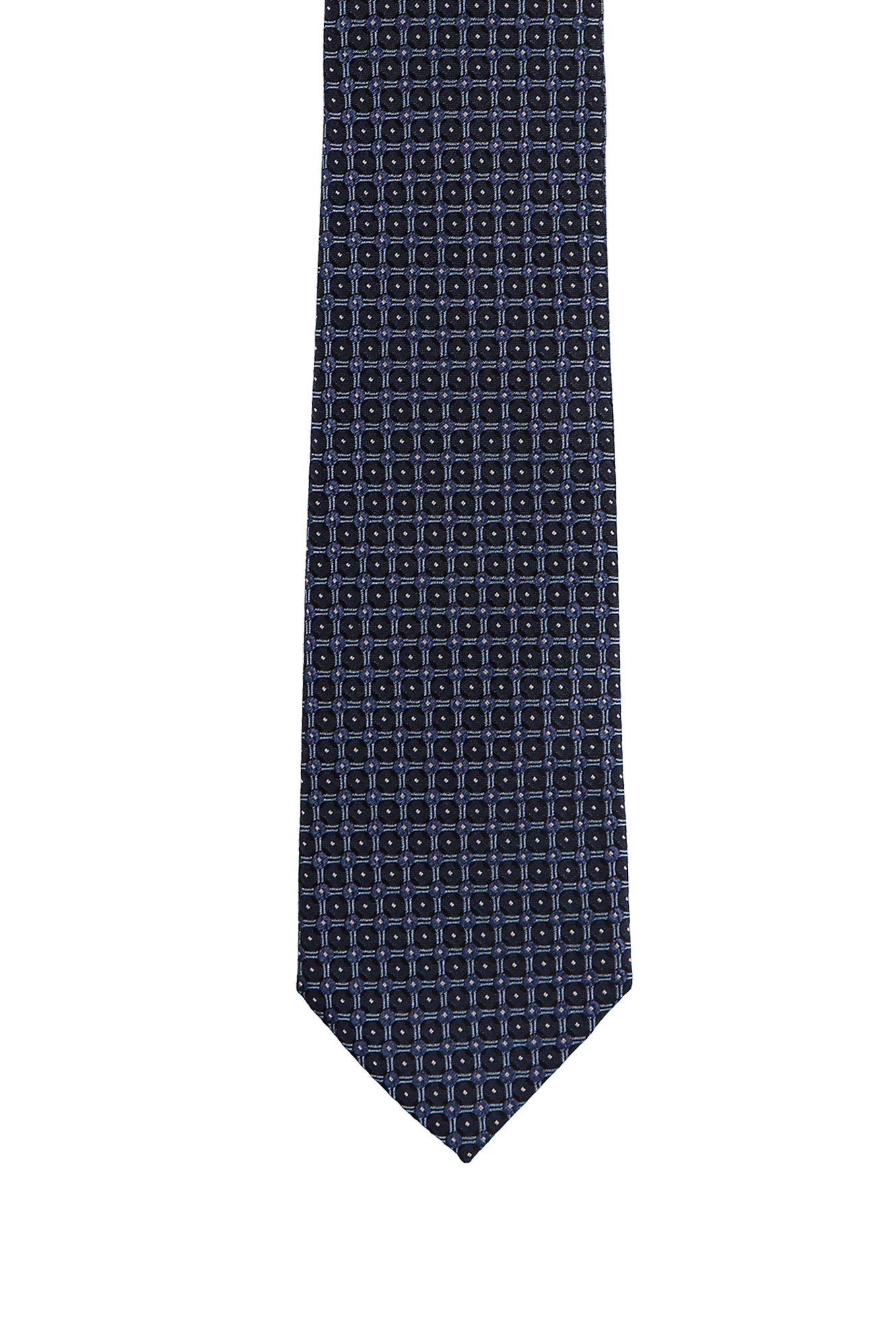 Koyu Mavi  İtalyan Desenli Kravat