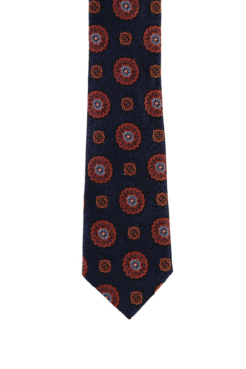 Açık Turuncu İtalyan Desenli Kravat