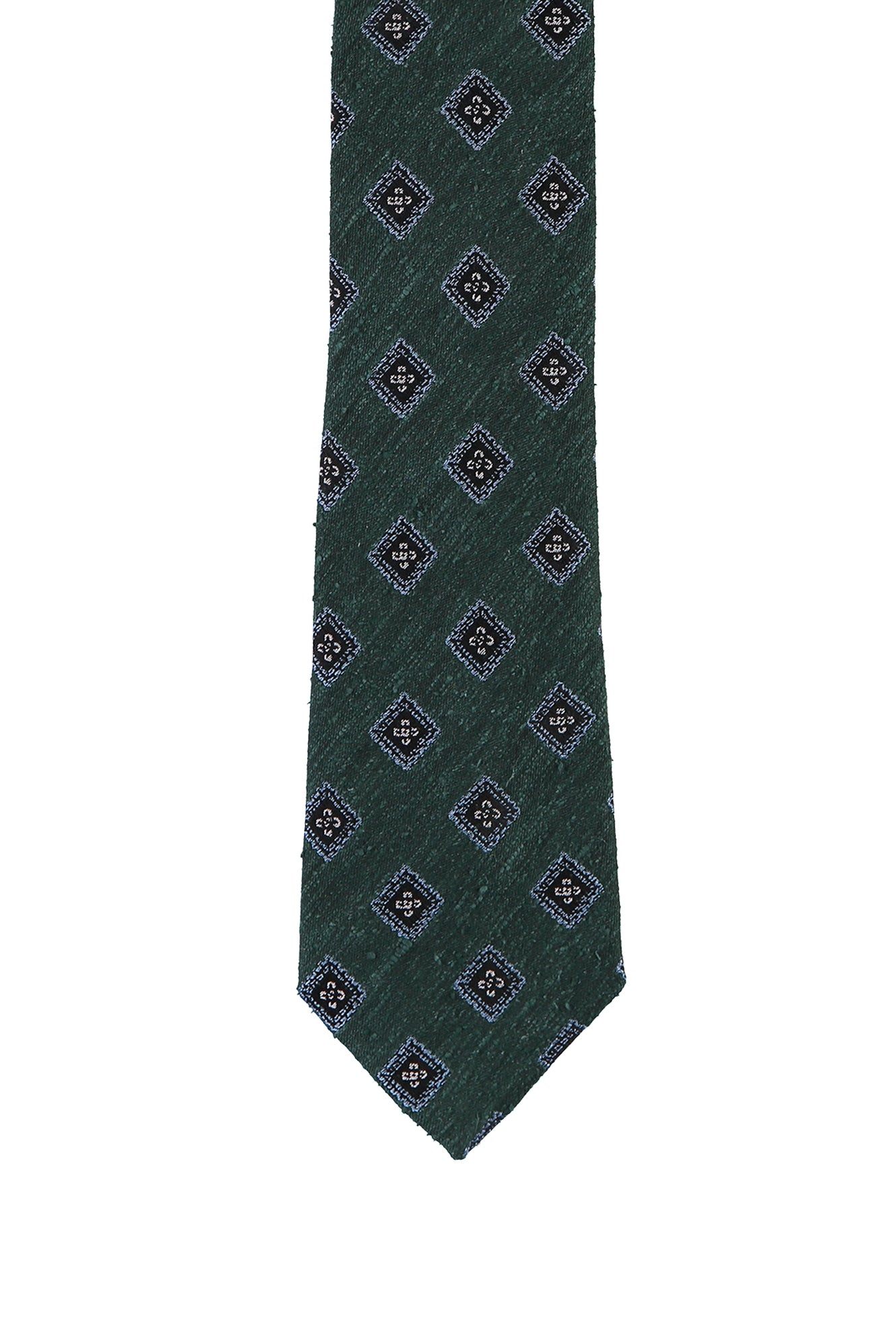 Çimen Yeşili İtalyan Desenli Kravat