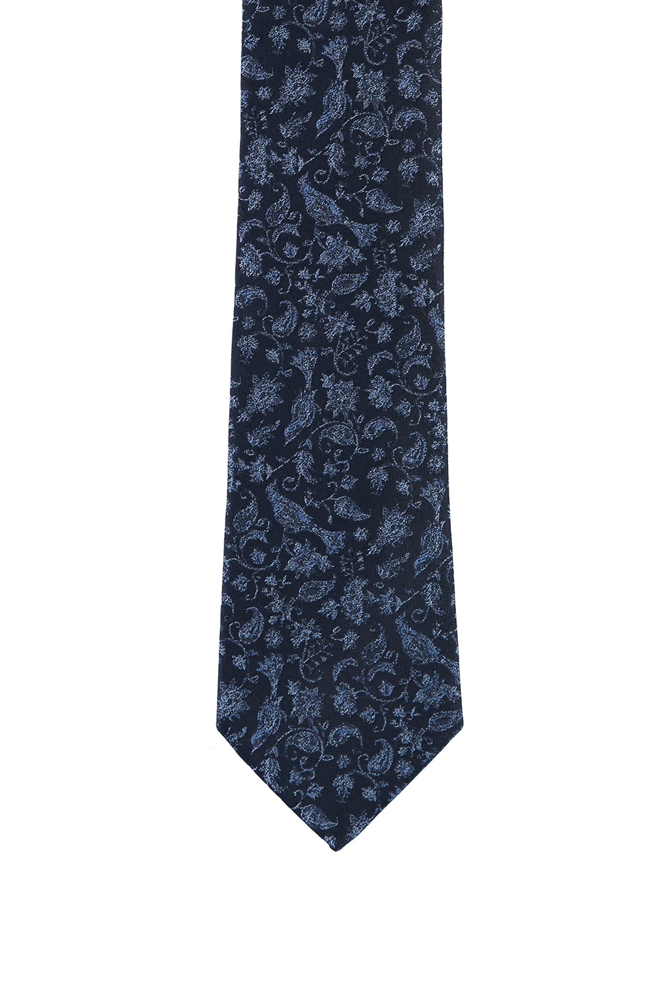 Koyu Mavi  İtalyan Desenli Kravat