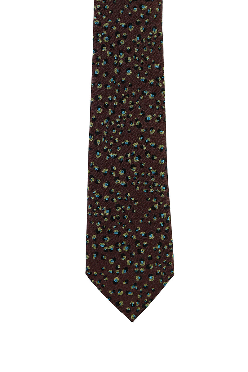 Koyu Yeşil İtalyan Desenli Kravat