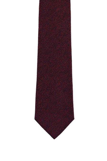 Koyu Bordo İtalyan Desenli Kravat