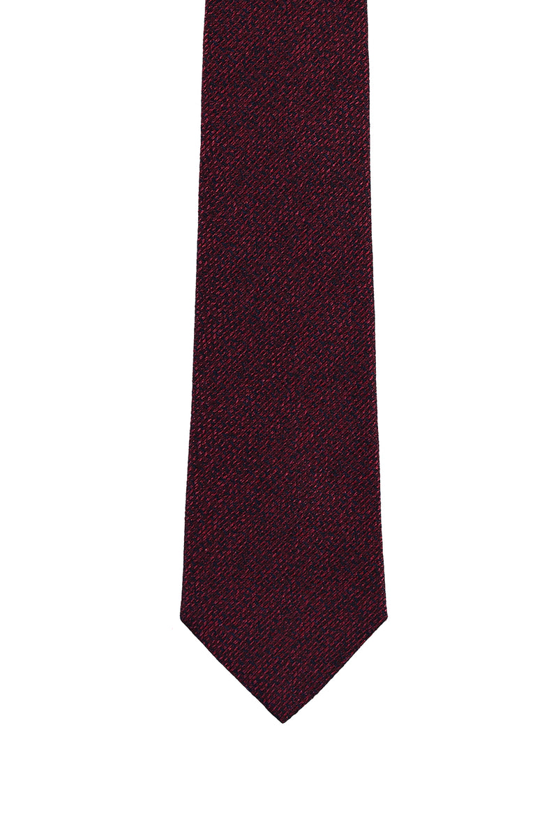 Koyu Bordo İtalyan Desenli Kravat