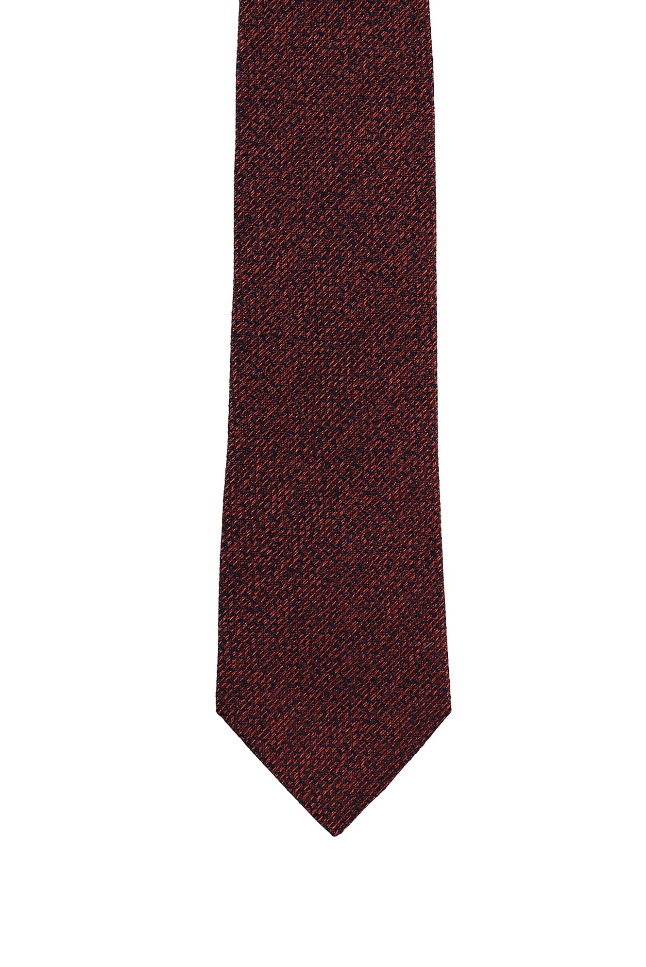 Orta Turuncu İtalyan Desenli Kravat