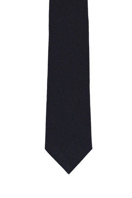 Siyah Lacivert İtalyan Desenli Kravat