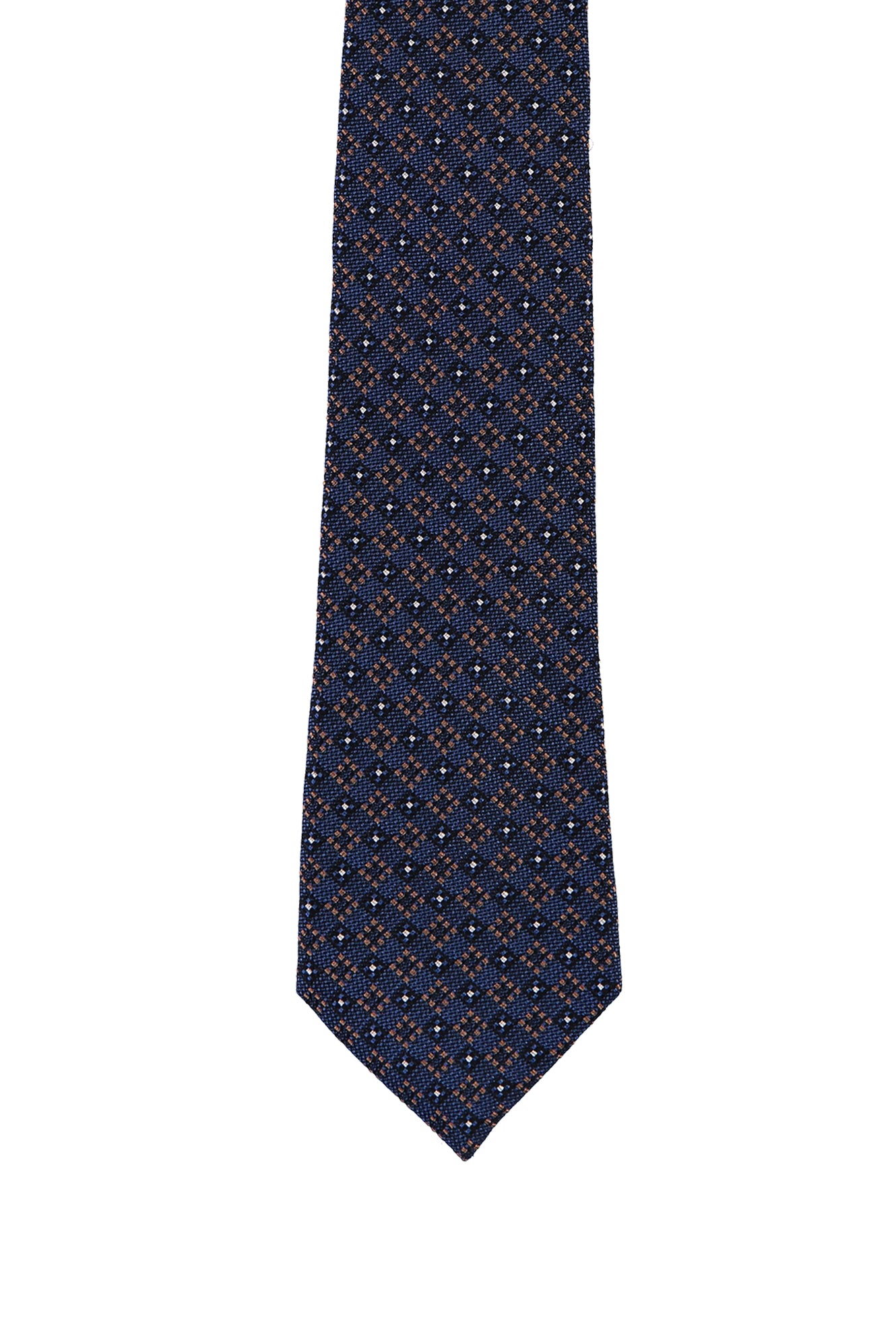 Mavi İtalyan Desenli Kravat