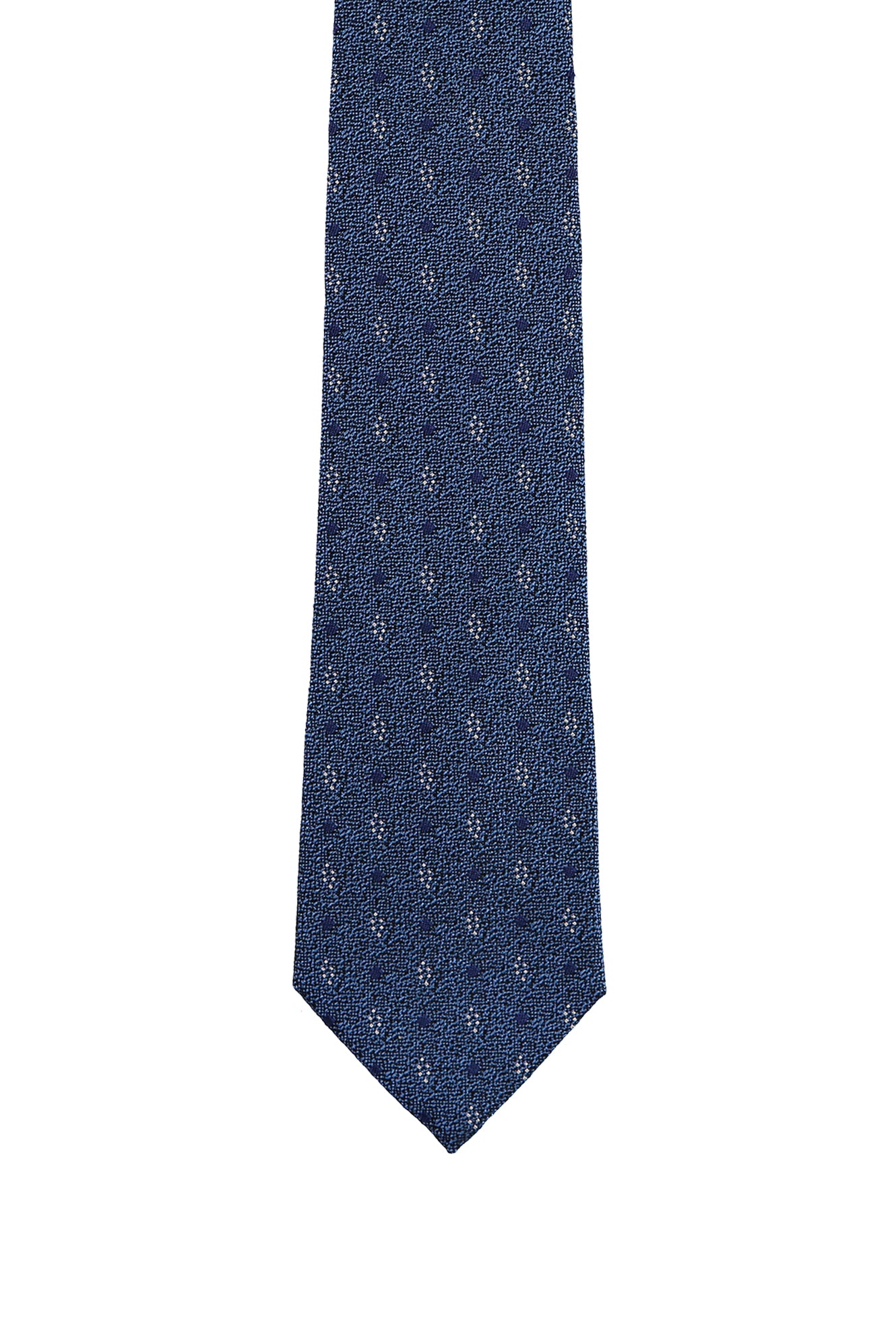 Aqua Mavisi İtalyan Desenli Kravat