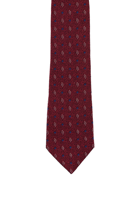 Koyu Kırmızı İtalyan Desenli Kravat