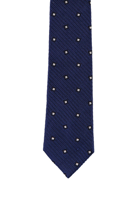 Mavi İtalyan Desenli Kravat