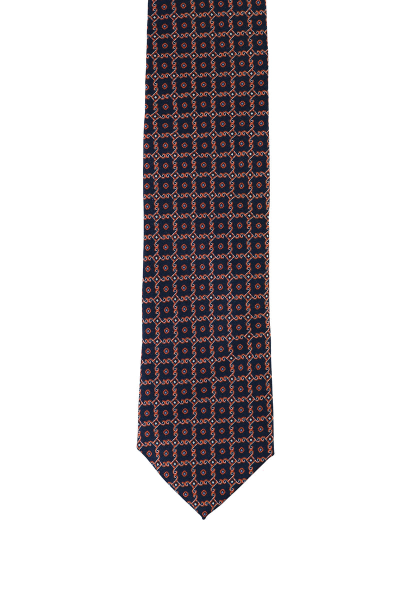 Açık Lacivert Desenli Kravat