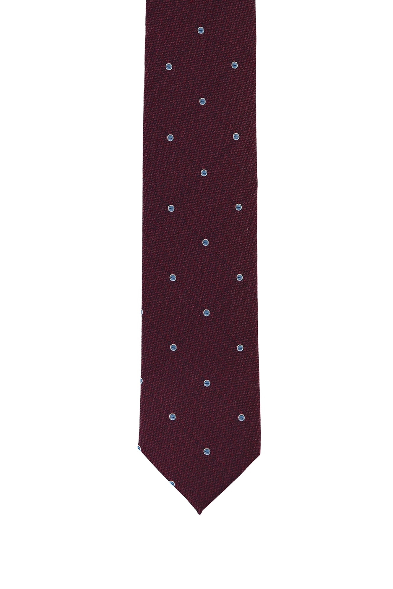 Koyu Bordo Desenli Kravat