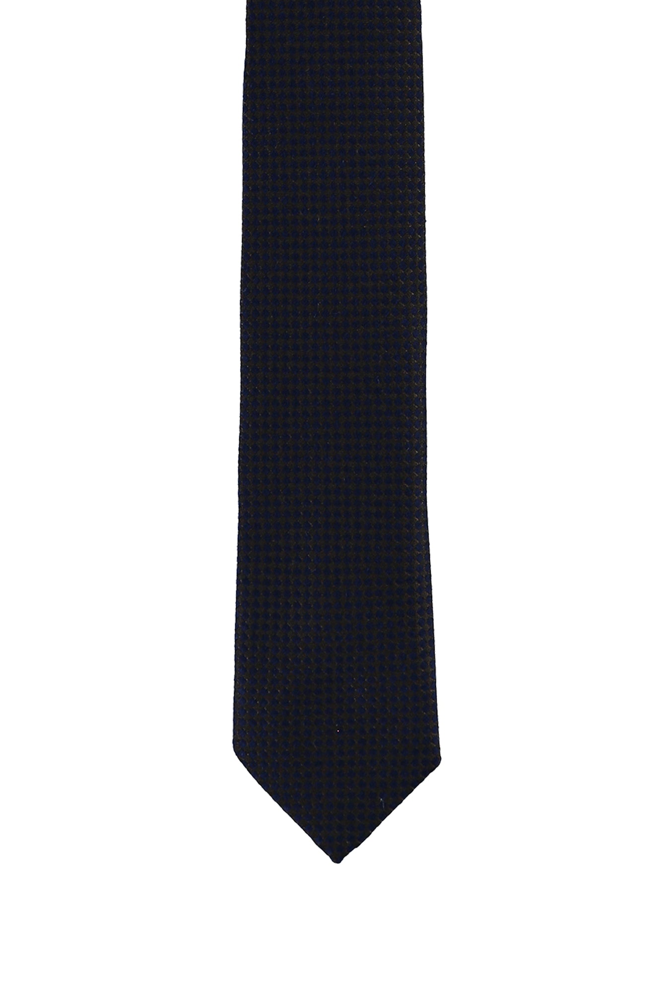 Koyu Kahve A.K Kareli İnce  Kravat