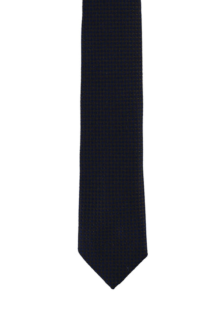 Koyu Kahve A.K Kareli İnce  Kravat