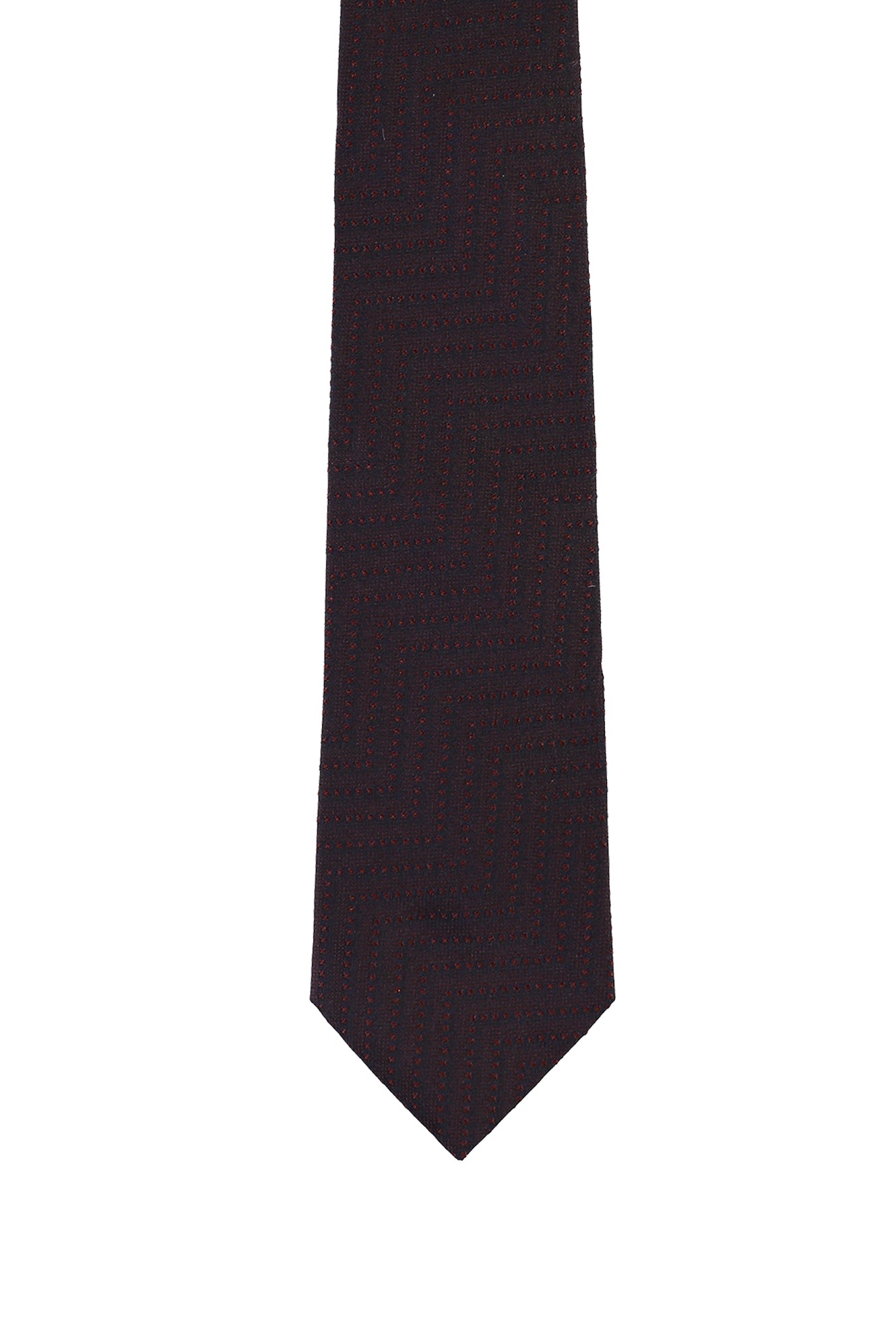 Orta Kahve İtalyan Desenli Kravat