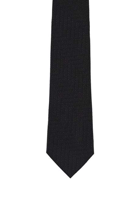 Koyu Yeşil İtalyan Desenli Kravat