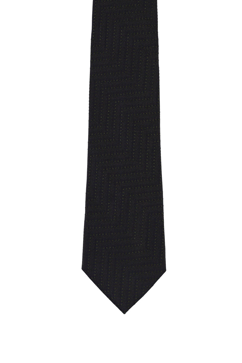 Koyu Yeşil İtalyan Desenli Kravat