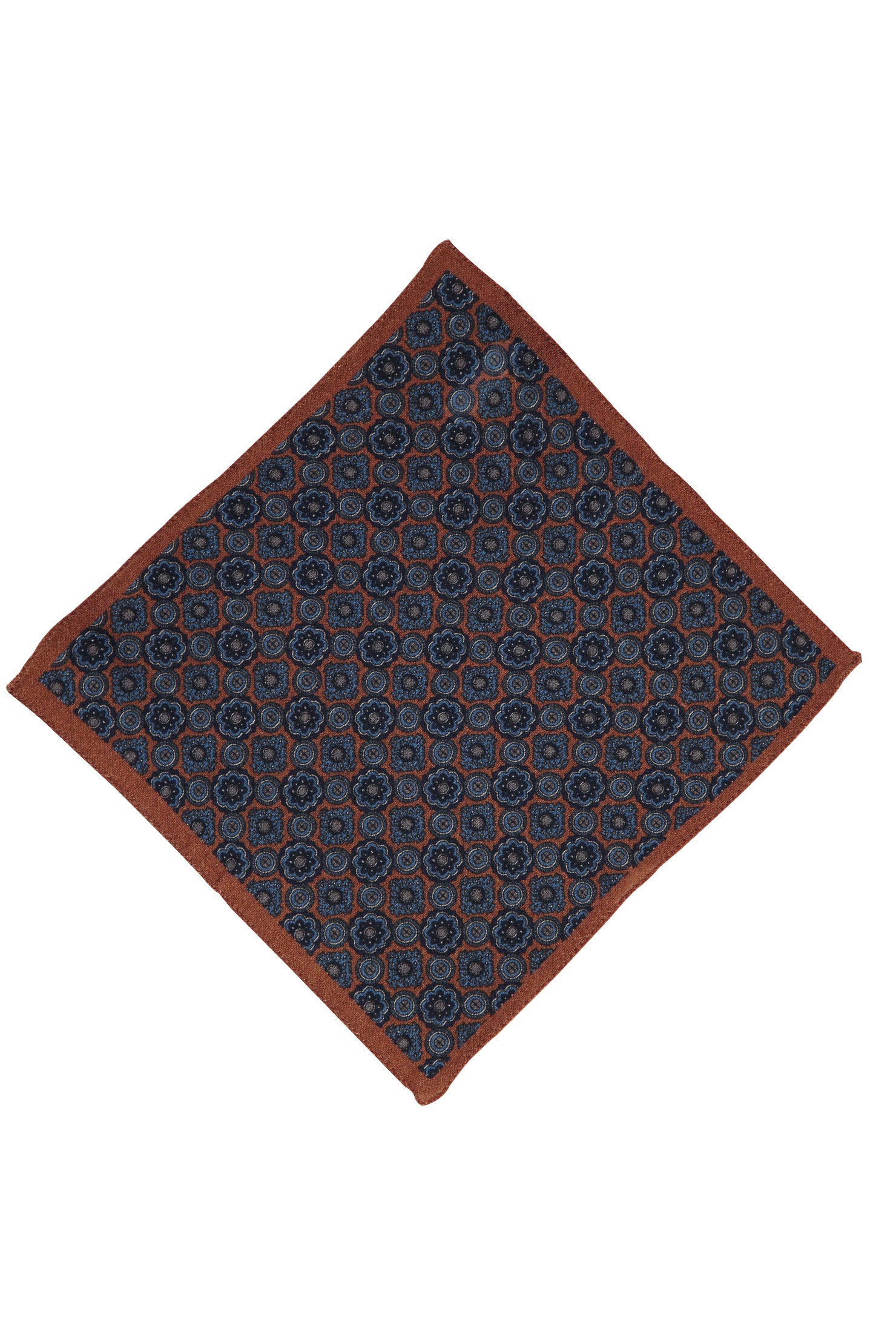 Açık Kahve  İtalyan Yün Desenli Mendil