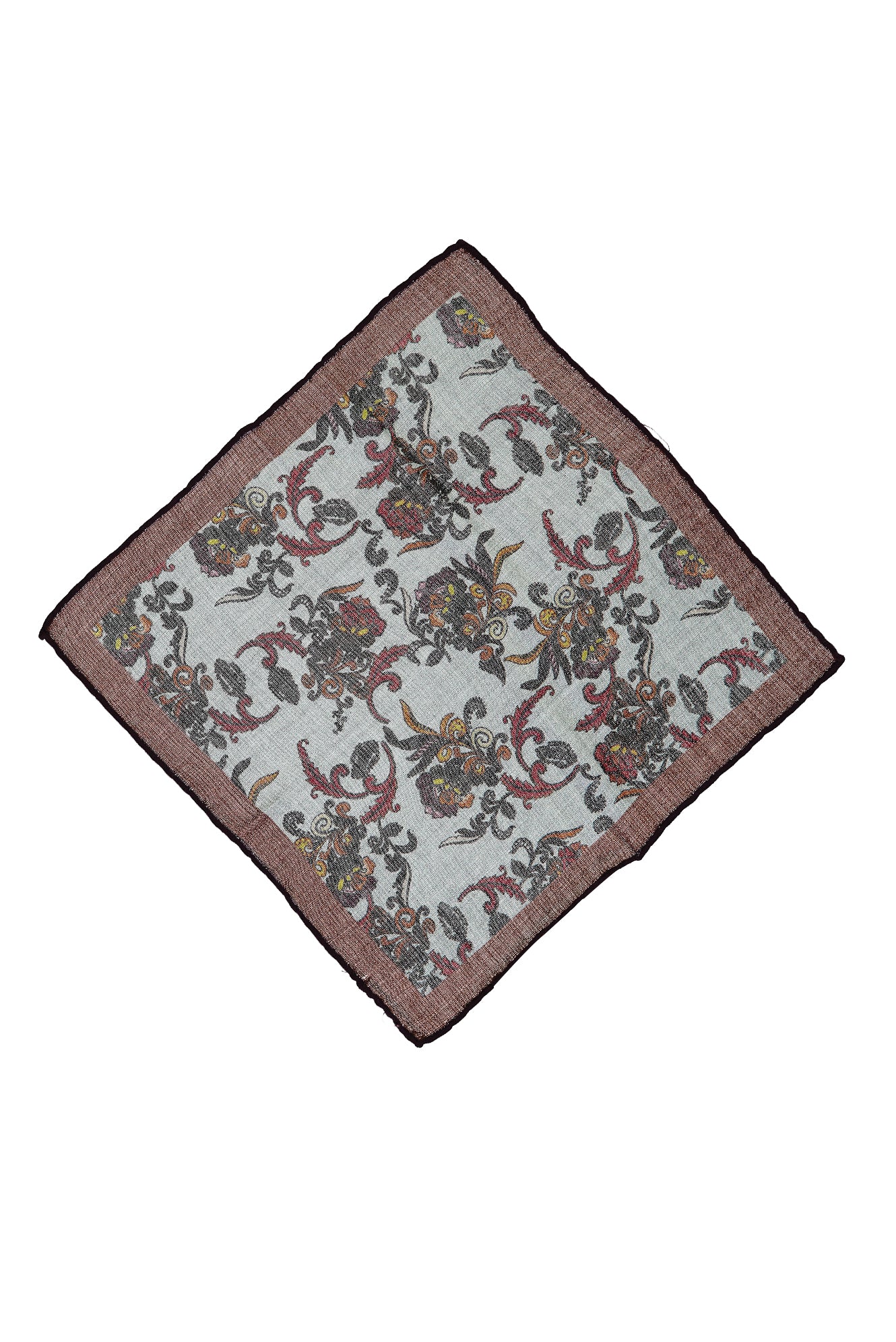 Açık Kahve  İtalyan Desenli Yün Mendil