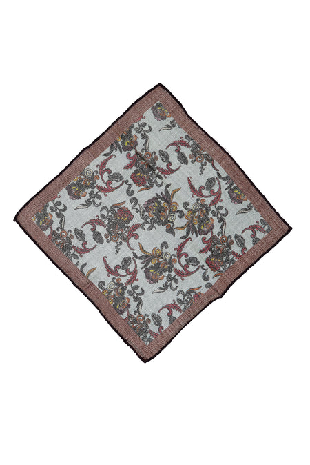 Açık Kahve  İtalyan Desenli Yün Mendil