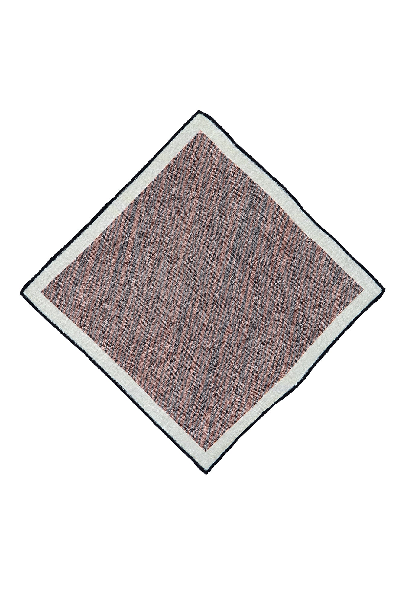 Orta Kahve İtalyan Desenli Yün Mendil