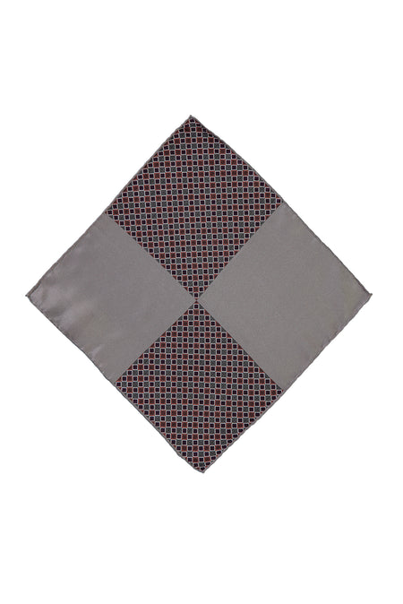 Koyu Bordo İtalyan Desenli Mendil