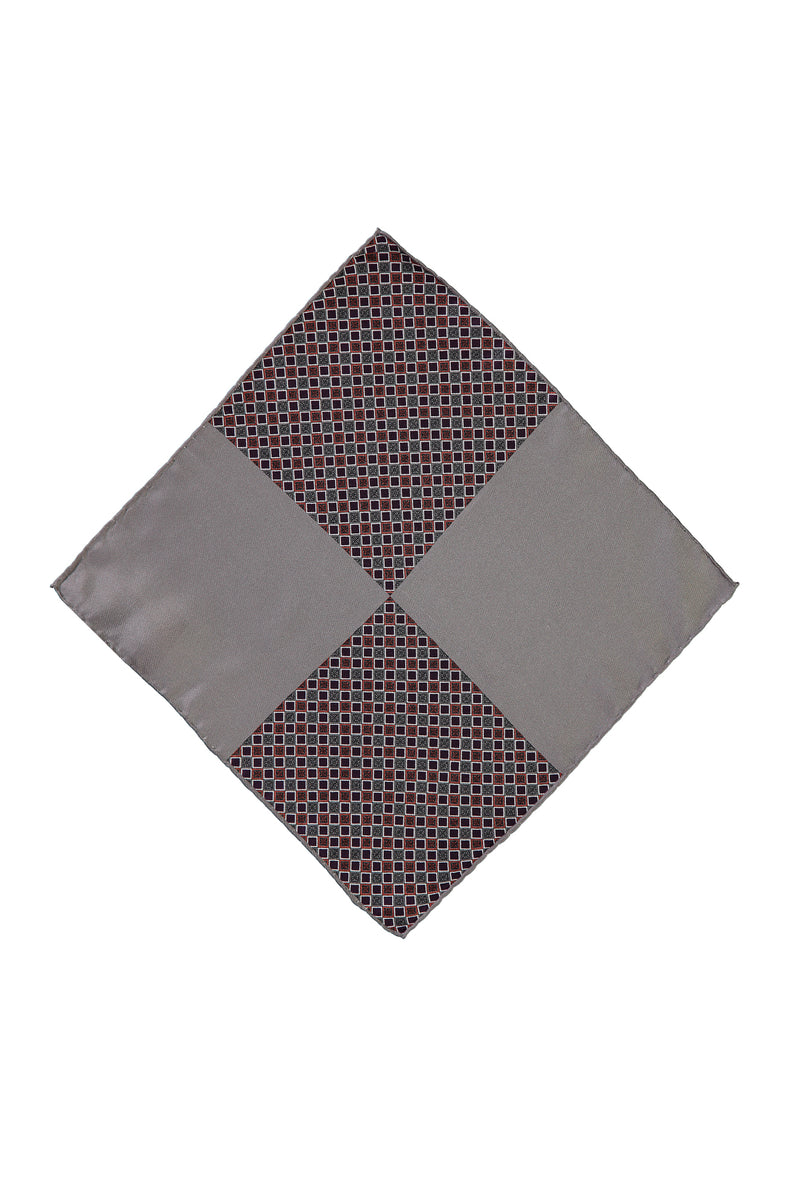 Koyu Bordo İtalyan Desenli Mendil