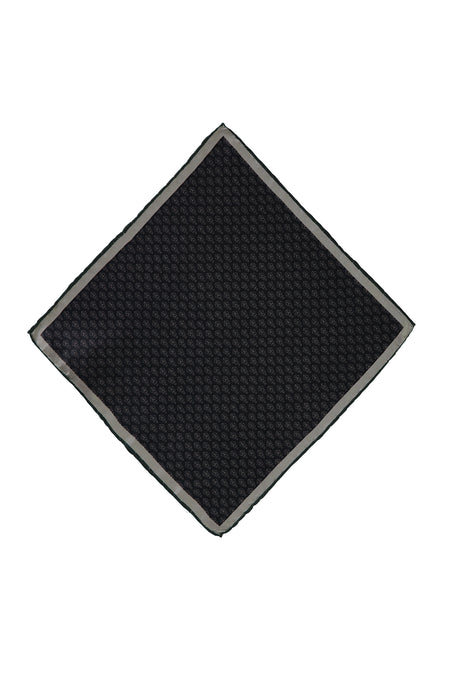 Koyu Yeşil Desenli Mendil