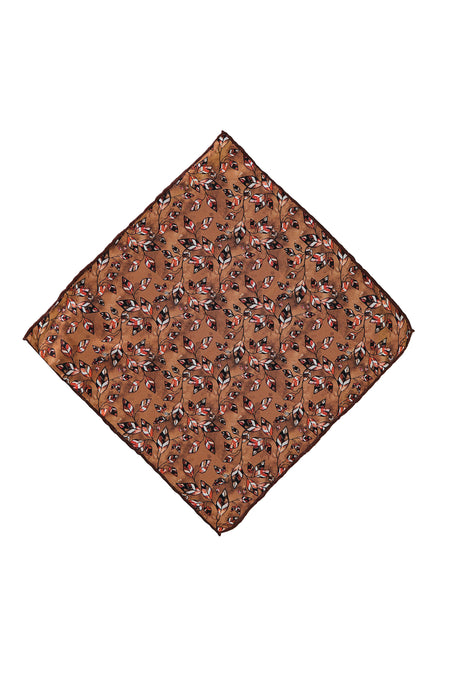 Orta Kahve Desenli Mendil