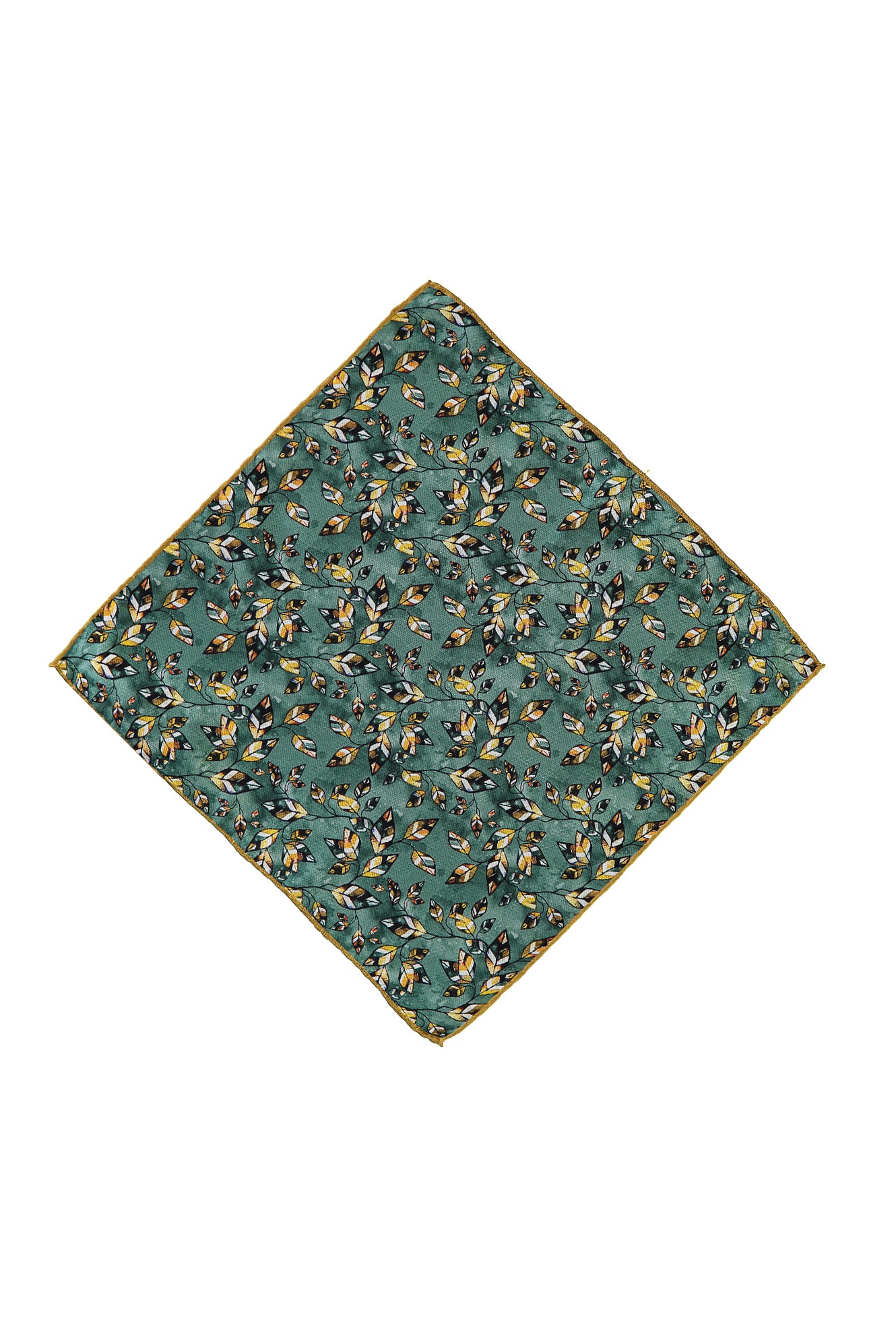 Koyu Yeşil Desenli Mendil