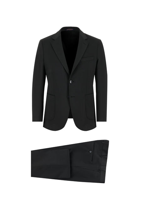 Siyah Slim Fit Dar Kesim Klasik Takım Elbise