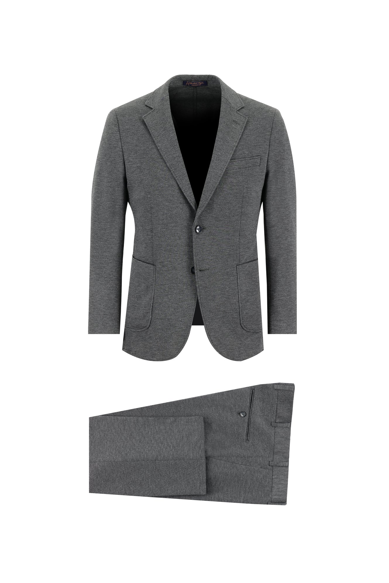 Orta Gri Slim Fit Dar Kesim Klasik Takım Elbise