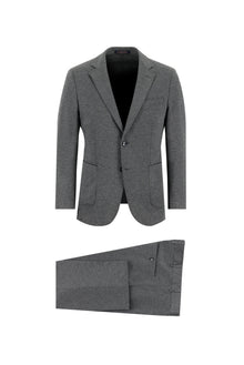 Orta Gri Slim Fit Dar Kesim Klasik Takım Elbise