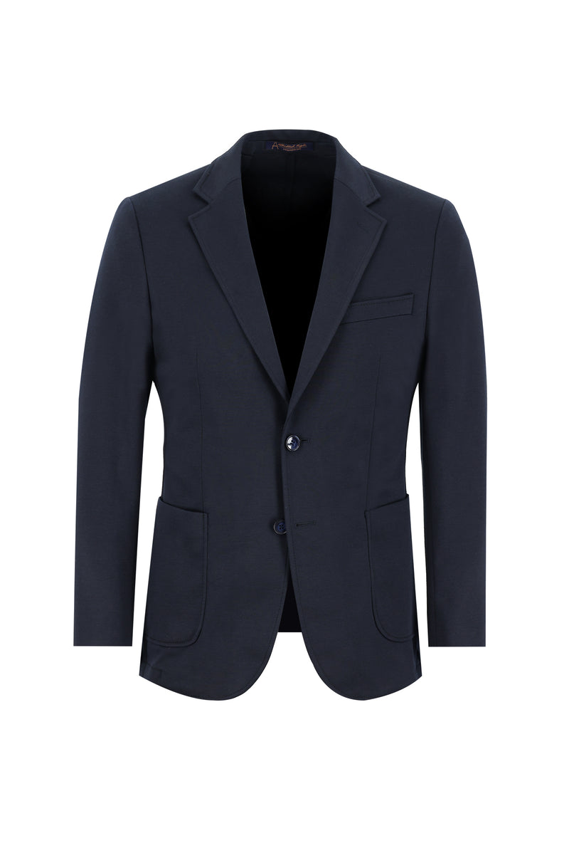 Koyu Lacivert Slim Fit Dar Kesim Klasik Takım Elbise