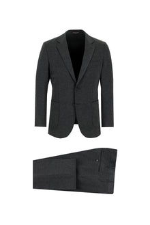 Koyu Antrasit Slim Fit Dar Kesim Klasik Takım Elbise