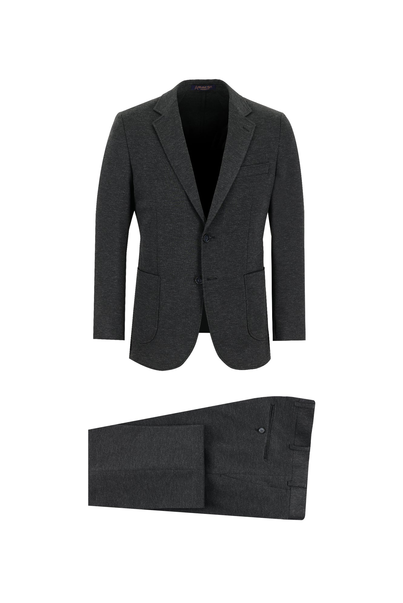 Koyu Antrasit 7 Drop Slim Fit Dar Kesim Tak?m Elbise-Abdullah Ki??l?