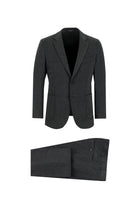 Koyu Antrasit 7 Drop Slim Fit Dar Kesim Tak?m Elbise-Abdullah Ki??l?