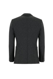 Koyu Antrasit Slim Fit Dar Kesim Klasik Takım Elbise