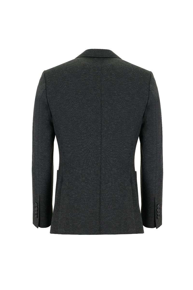 Koyu Antrasit Slim Fit Dar Kesim Klasik Takım Elbise