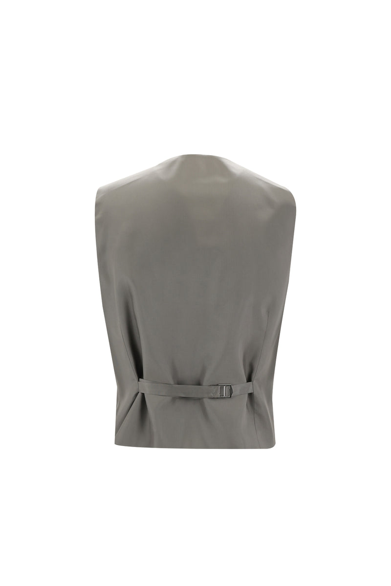 Siyah Regular Fit Yünlü Yelekli Takım Elbise