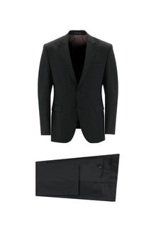 Siyah 4 Drop Relaxed Fit Rahat Kesim Yünlü Tak?m Elbise-Abdullah Ki??l?