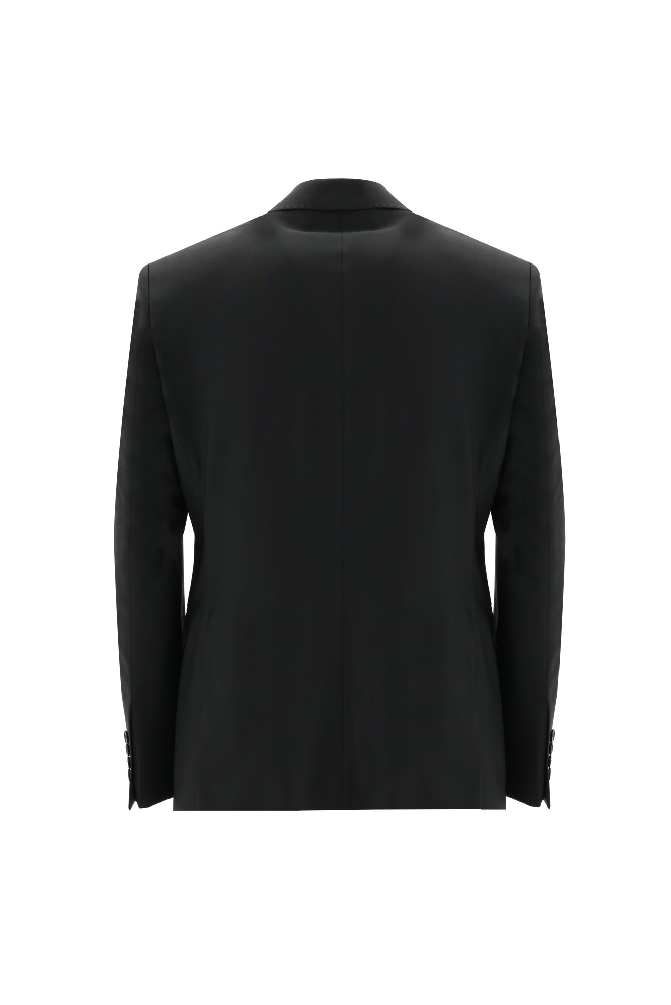 Siyah Slim Fit Dar Kesim Yünlü Klasik Takım Elbise