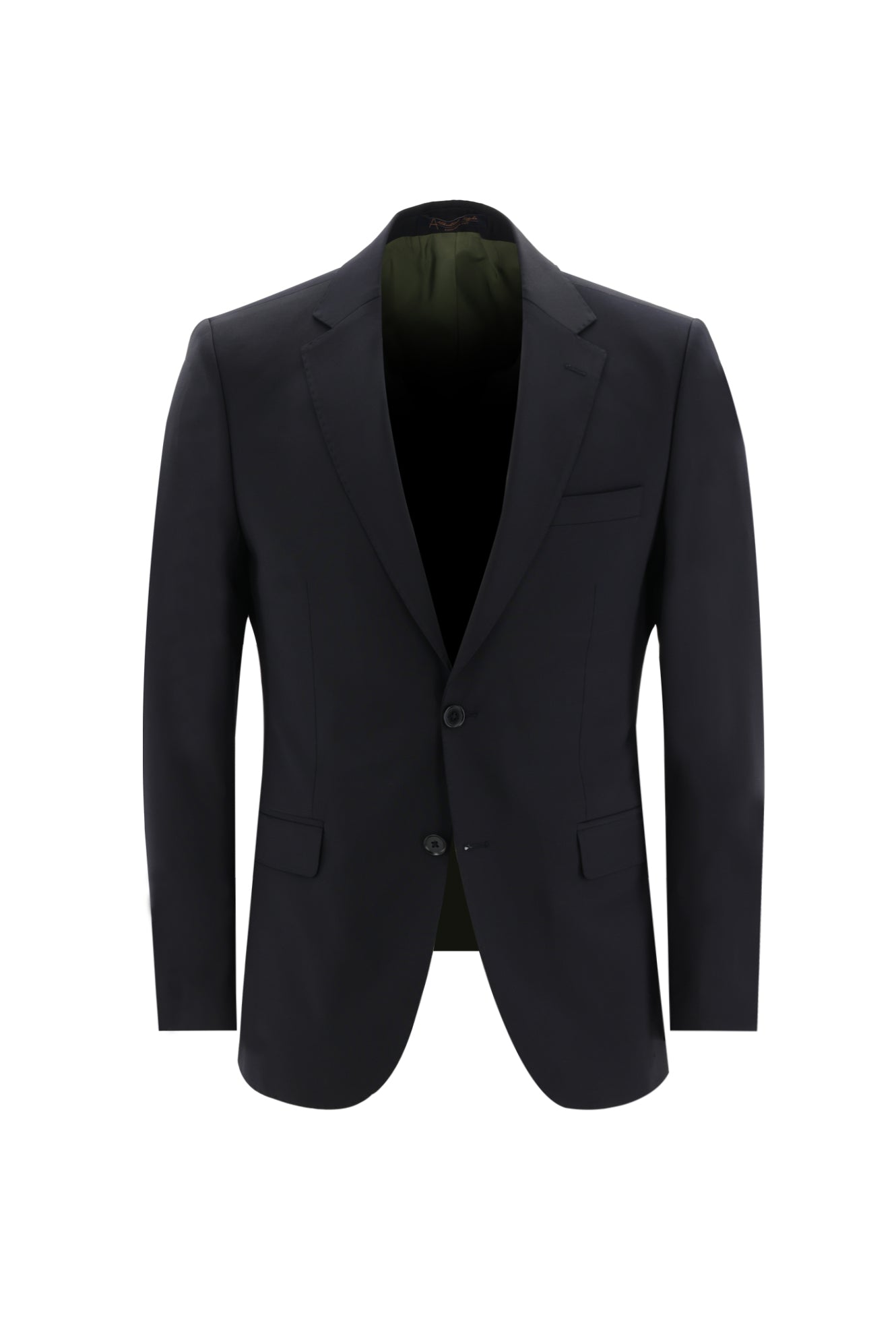 Siyah Lacivert Relaxed Fit Rahat Kesim Yünlü Klasik Takım Elbise